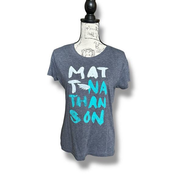 Matt Nathanson Gray Wings Vintage Concert Name T-shirt Juniors XL Runs Small - Picture 1 of 4